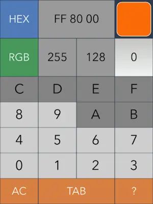 Hex,Dec,Oct,Bin(Dev Calc) android App screenshot 1